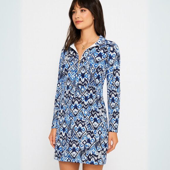 Lilly Pulitzer Dresses & Skirts - LILLY PULITZER UPF 50+ Skipper Dress Beckon Blue Oh My Cod SZ XS